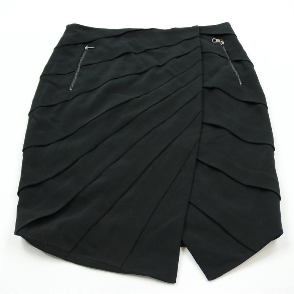 Rag & Bone Womens Black Flare Wrap Skirt Size 8